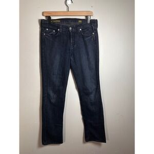 J.Crew Matchstick Straight Leg Jeans Dark Indigo Haze Wash Made in USA 28S